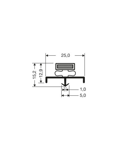 Joint magnetique - 2440mm/lng avec aimant m18 JPC-1650 - Linum 