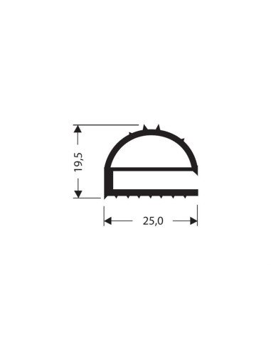 Profil plat pvc JPF-0170 - Linum 