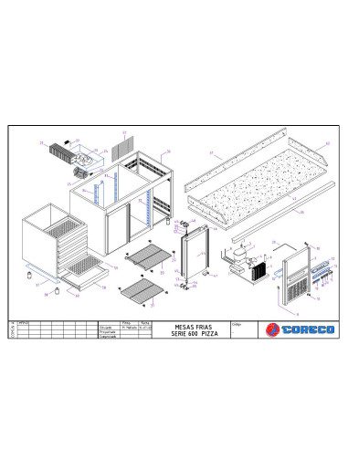 Pièces détachées CORECO MFP60 200 Annee 2002 