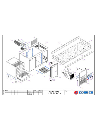 Pièces détachées CORECO MFP70 225 Annee 2002 