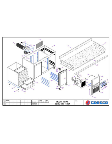 Pièces détachées CORECO MFP80 200 Annee 2002 