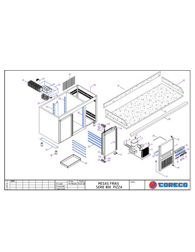 Pièces détachées CORECO MR80 150 Annee 2002 