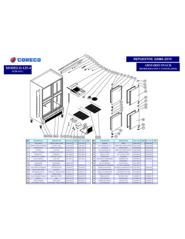 Pièces détachées CORECO ACC125 4 Annee 2010 