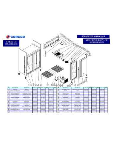 Pièces détachées CORECO AEC 125 Annee 2010 