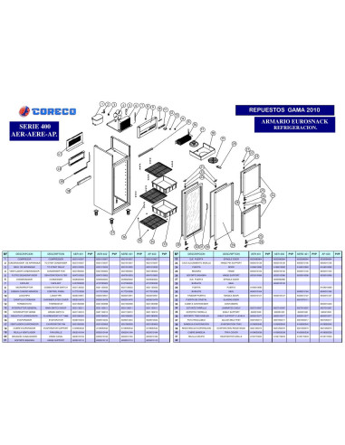 Pièces détachées CORECO AERE 401 Annee 2010 