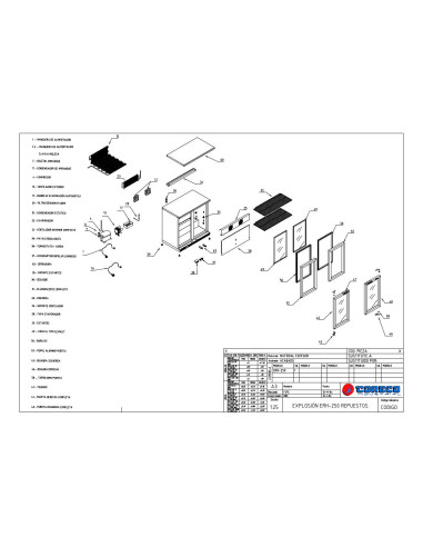 Pièces détachées CORECO EHR 250 Annee 2005 