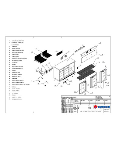 Pièces détachées CORECO EHR 350 Annee 2005 