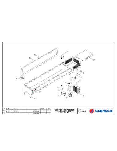 Pièces détachées CORECO EI 135T Annee 2002 