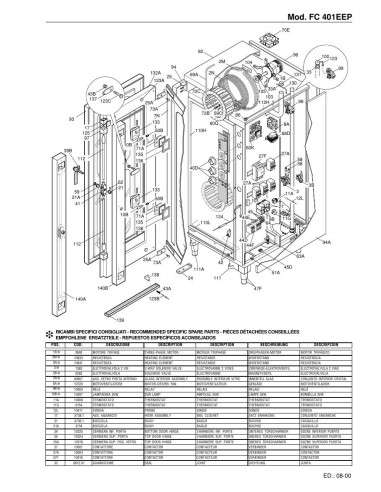 Pièces détachées FOINOX FC 401 EEP Annee 08-2000 