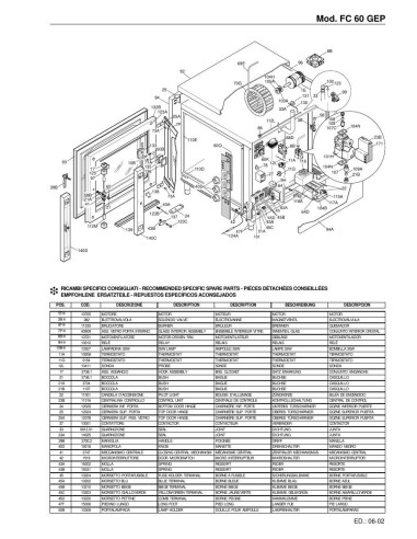 Pièces détachées FOINOX FC 60 GEP Annee 06-2002 