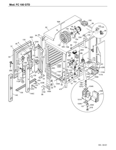 Pièces détachées FOINOX FC100GTD Annee 03-2001 