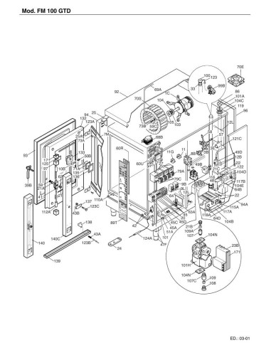 Pièces détachées FOINOX FM100GTD Annee 03-2001 