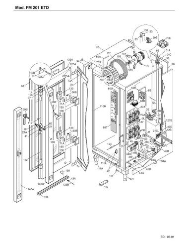 Pièces détachées FOINOX FM201ETD Annee 03-2001 