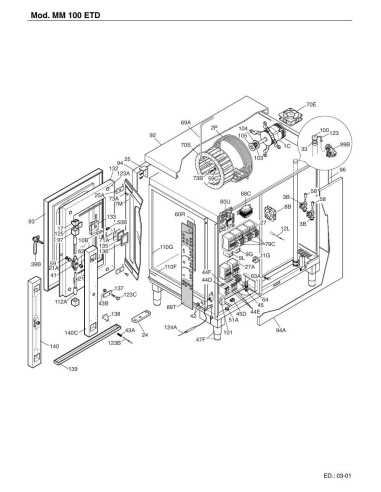 Pièces détachées FOINOX MM100 ETD Annee 01-2003 