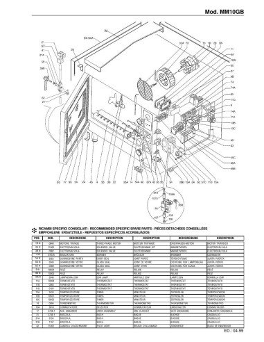 Pièces détachées FOINOX MM10GB Annee 04-1999 