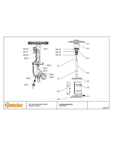 Pièces détachées pour Radiateur ST13500 G marque Bartsher 