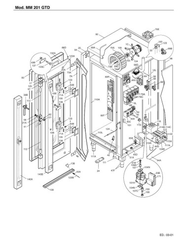 Pièces détachées FOINOX MM201 GTD Annee 01-2003 