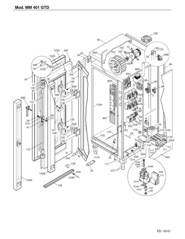 Pièces détachées FOINOX MM401 GTD Annee 01-2003 