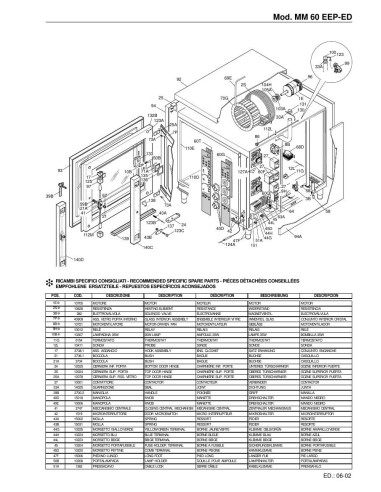 Pièces détachées FOINOX MM60 EEP ED Annee 06-2002 