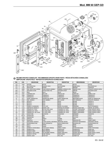 Pièces détachées FOINOX MM60 GEP Annee 06-2002 