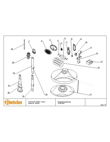 Pièces détachées pour Radiateur ST2000 E marque Bartsher 