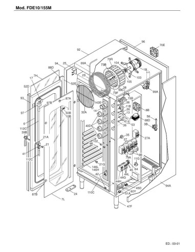 Pièces détachées FOINOX FDE10-155M Annee 03-2001 