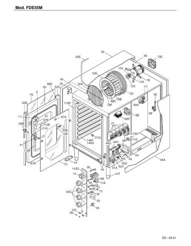 Pièces détachées FOINOX FDE55M Annee 03-2001 