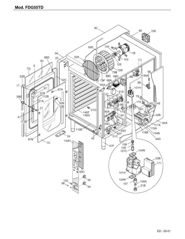 Pièces détachées FOINOX FDG55TD Annee 03-2001 