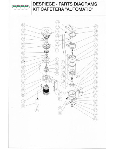 Pièces détachées EXPOBAR COFFEE-GRINDER-KIT-AUTOMATIC 