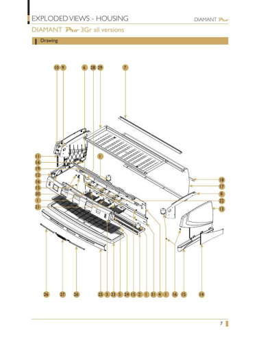 Pièces détachées EXPOBAR DiamantPro-3Gr 