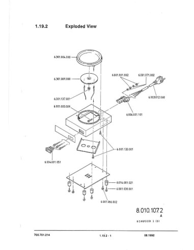 Pièces détachées BRAVILOR BONAMAT HP1 (199208-) Annee 199208- 