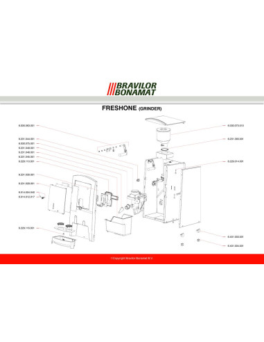 Pièces détachées BRAVILOR BONAMAT FreshOne-Grinder 