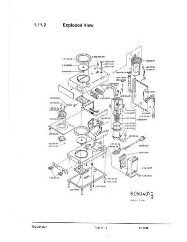 Pièces détachées BRAVILOR BONAMAT Matic2 (199207-) Annee 199207- 