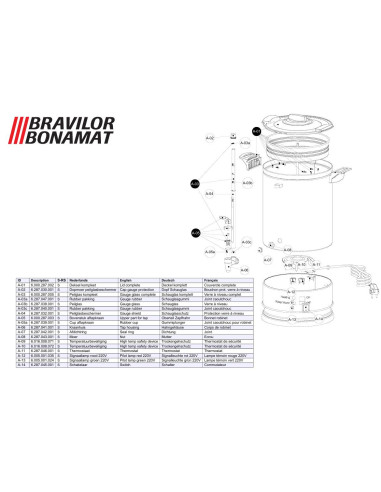 Pièces détachées BRAVILOR BONAMAT Percolator75 (201001-) Annee 201001- 