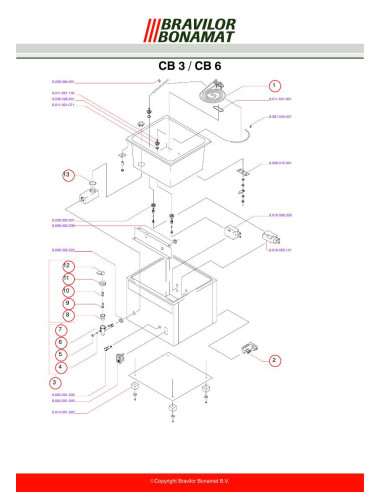 Pièces détachées BRAVILOR BONAMAT CB3 