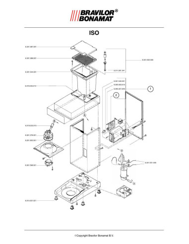 Pièces détachées BRAVILOR BONAMAT Iso 