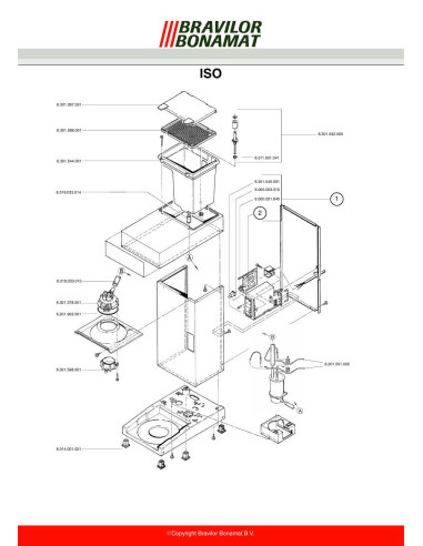 Pièces détachées BRAVILOR BONAMAT Iso (199601-) Annee 199601- 