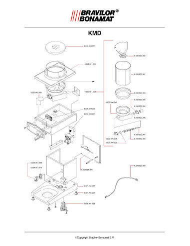 Pièces détachées BRAVILOR BONAMAT KMD 