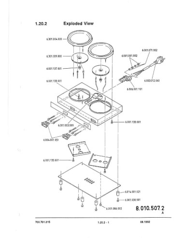 Pièces détachées BRAVILOR BONAMAT HP2 (199208-) Annee 199208- 