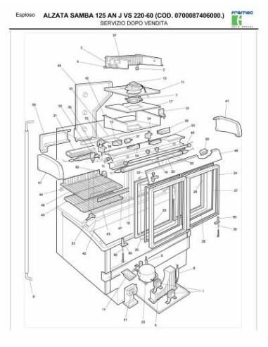 Pièces détachées FRAMEC A125 AN J VS 220-60 Annee 2007 