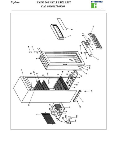 Pièces détachées FRAMEC EXPO 360 NST J E DX R507 Annee 2006 
