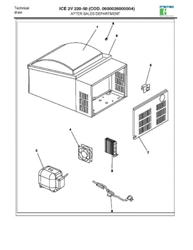 Pièces détachées FRAMEC ICE 2V 220 50 Annee 2008 