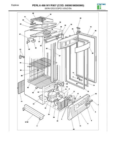 Pièces détachées FRAMEC PERLA 430 NV R507 Annee 2007 