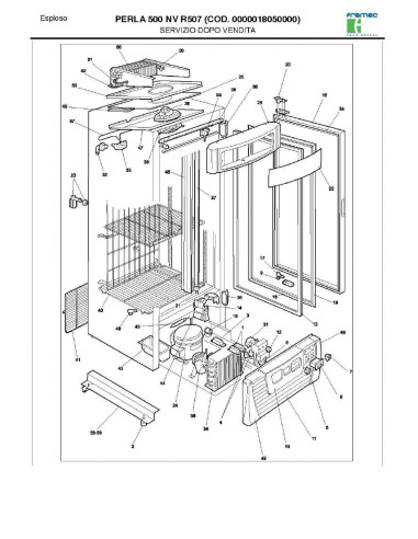 Pièces détachées FRAMEC PERLA 500 NV R507 Annee 2007 