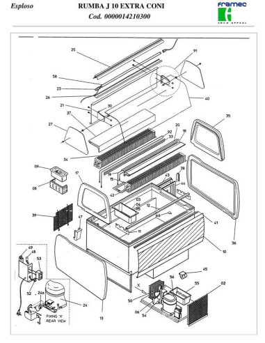 Pièces détachées FRAMEC RUMBA J 10 EXTRA CONI R507 Annee 2006 