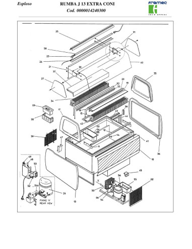 Pièces détachées FRAMEC RUMBA J 13 EXTRA CONI Annee 2006 