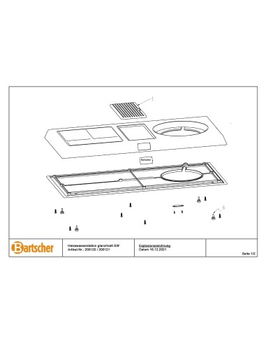 Pièces détachées pour Station de thé 1145M marque Bartsher 