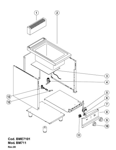 Pièces détachées GIORIK BM711 Annee 0 