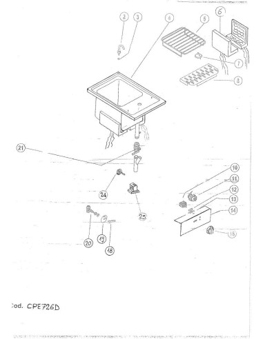 Pièces détachées GIORIK CPE726D Annee 0 