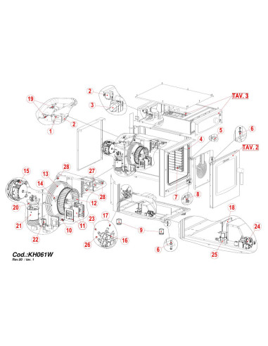 Pièces détachées GIORIK KH061W Annee 0 